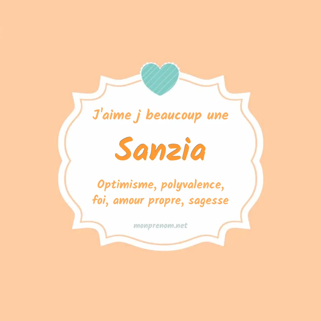 J'aime beaucoup Sanzia