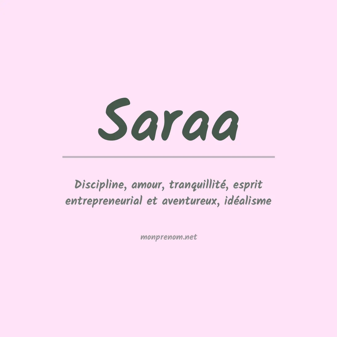 Prénom Saraa