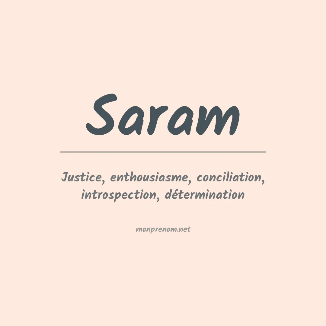 Prénom Saram