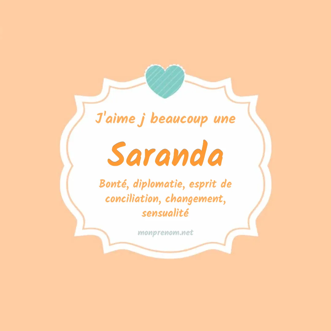J'aime beaucoup Saranda