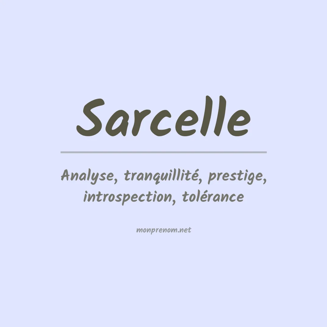 Signification du prénom Sarcelle