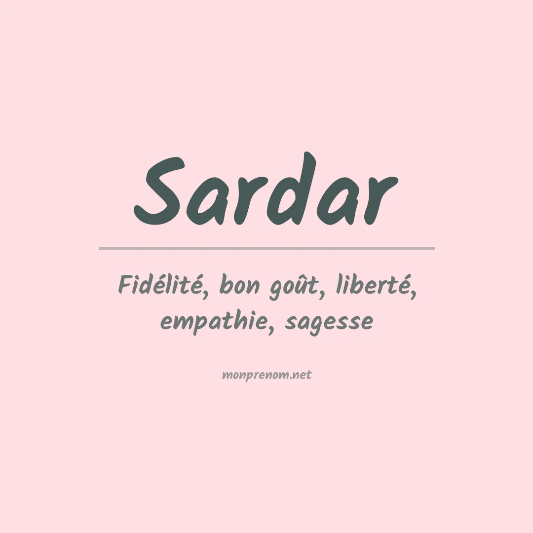 Prénom Sardar
