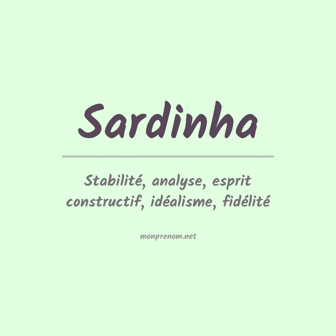 Signification du prénom Sardinha