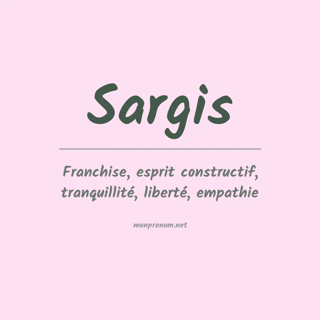 Prénom Sargis