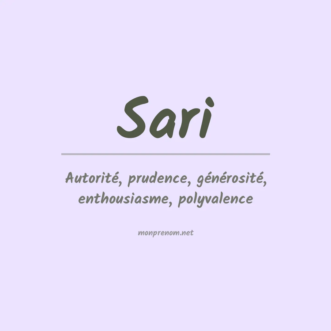 Prénom Sari