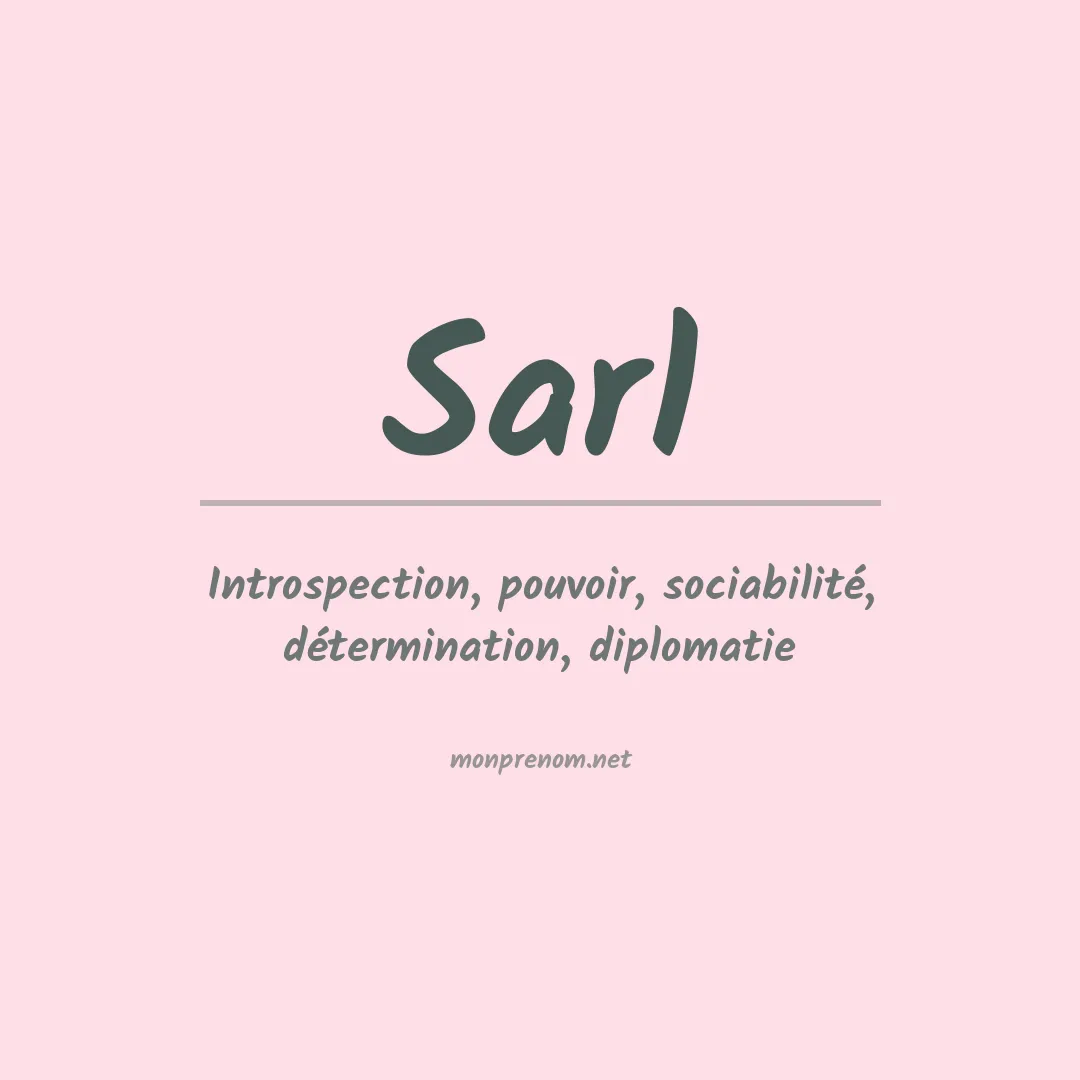 Prénom Sarl