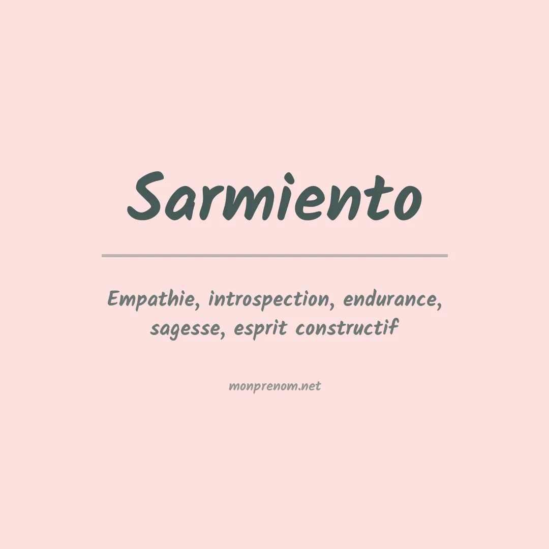 Prénom Sarmiento