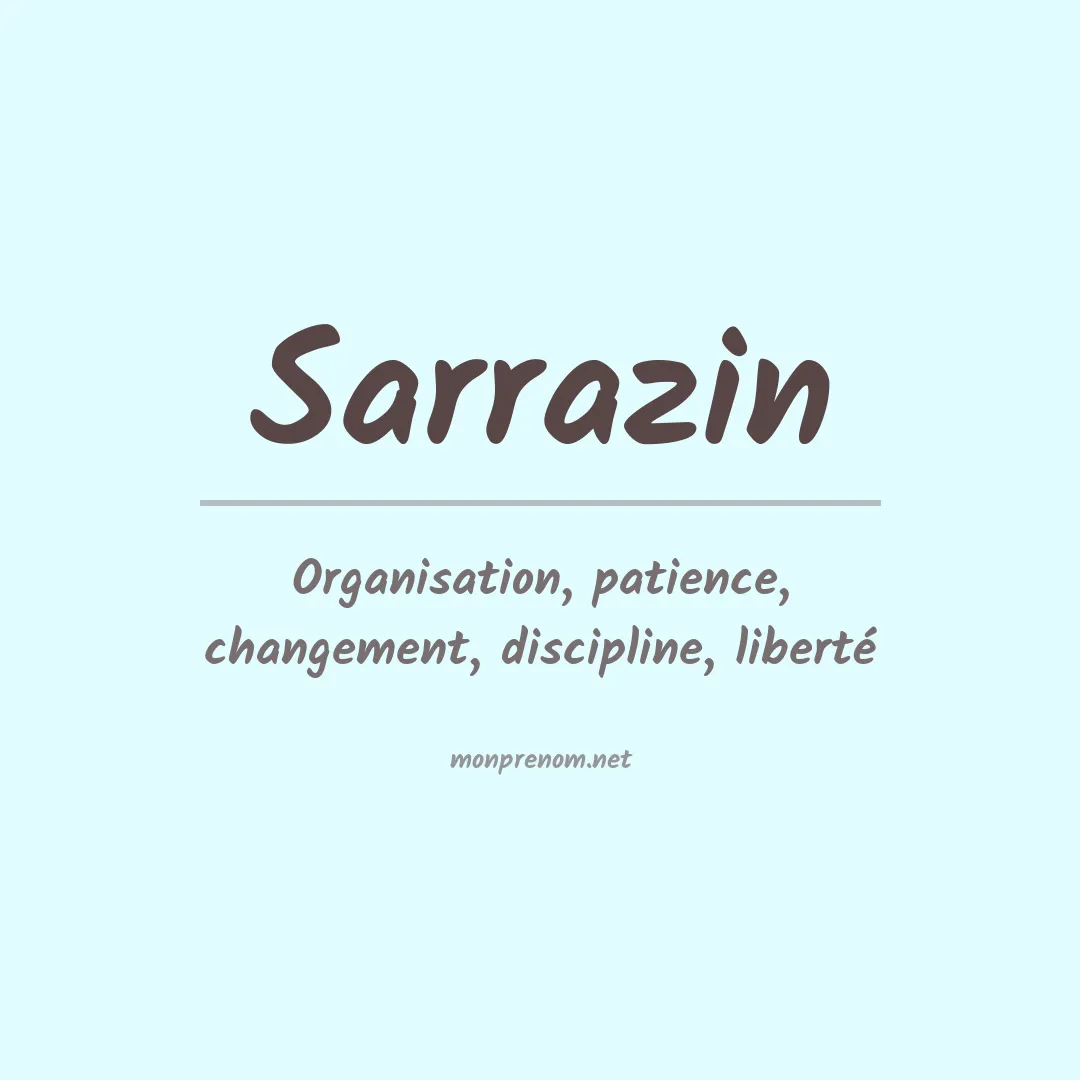 Prénom Sarrazin