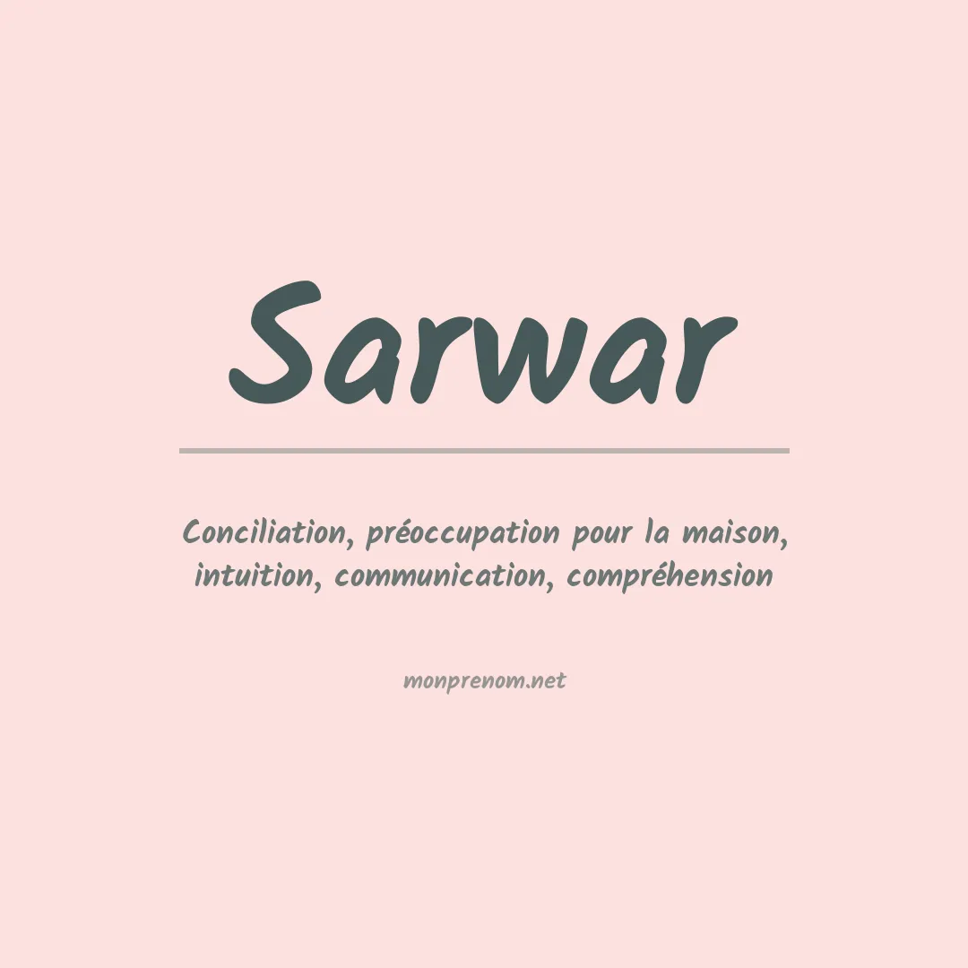 Prénom Sarwar