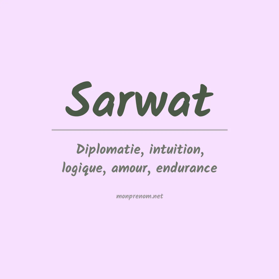 Prénom Sarwat