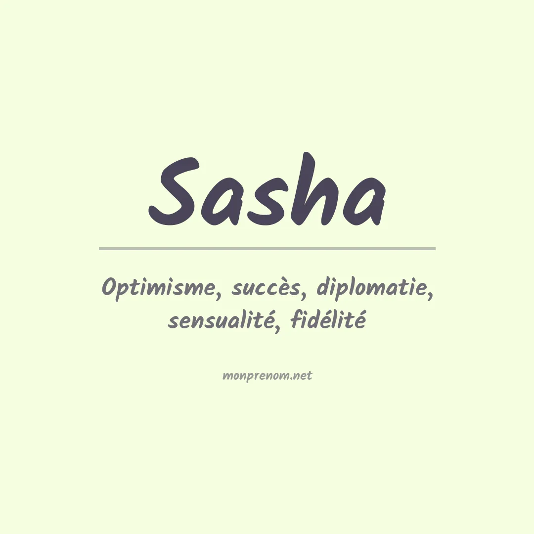 Prénom Sasha