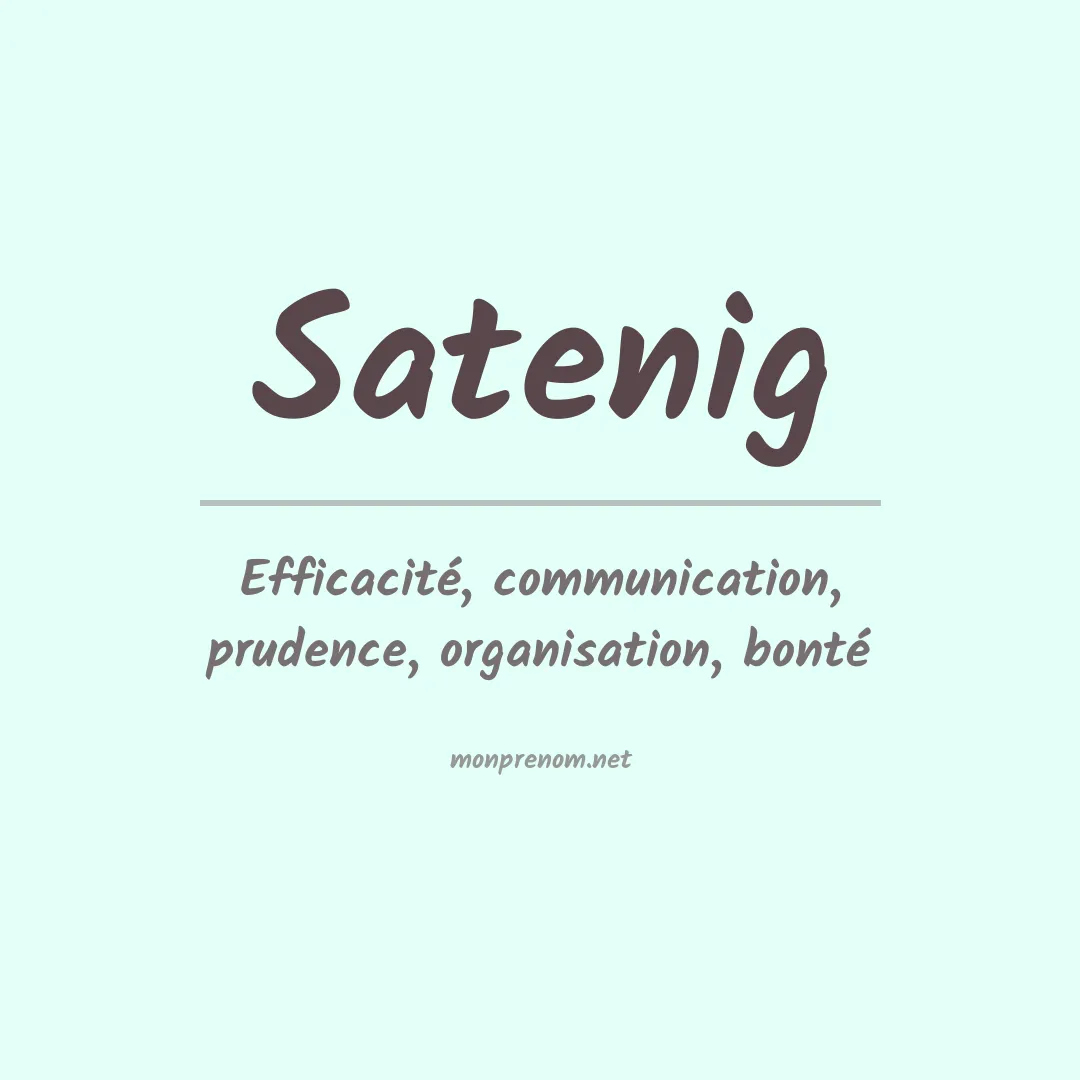 Prénom Satenig