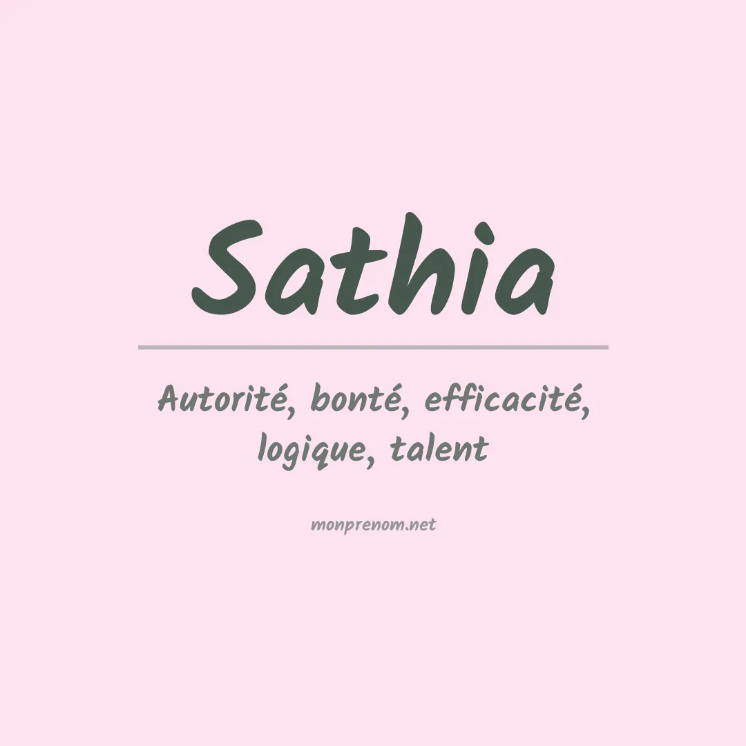 Prénom Sathia