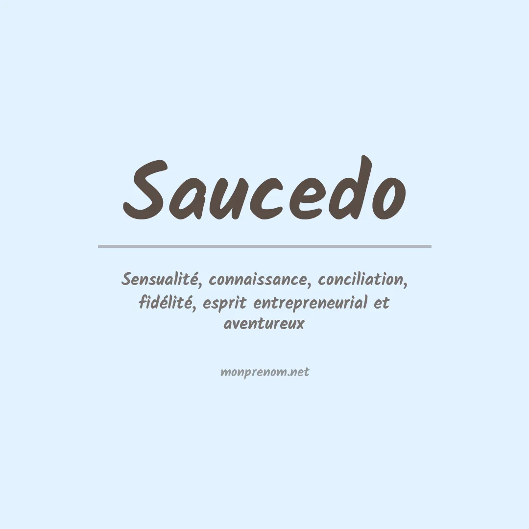 Prénom Saucedo