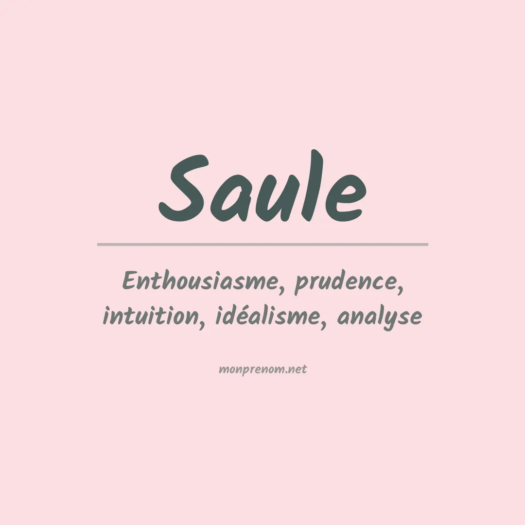 Prénom Saule