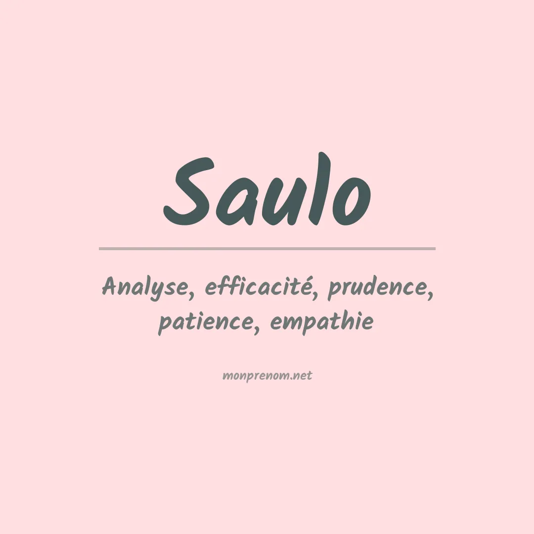 Prénom Saulo