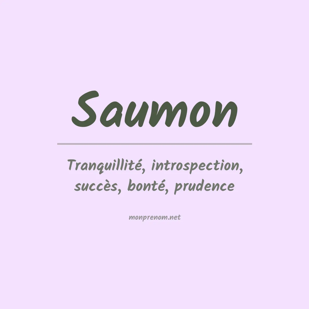 Signification du prénom Saumon