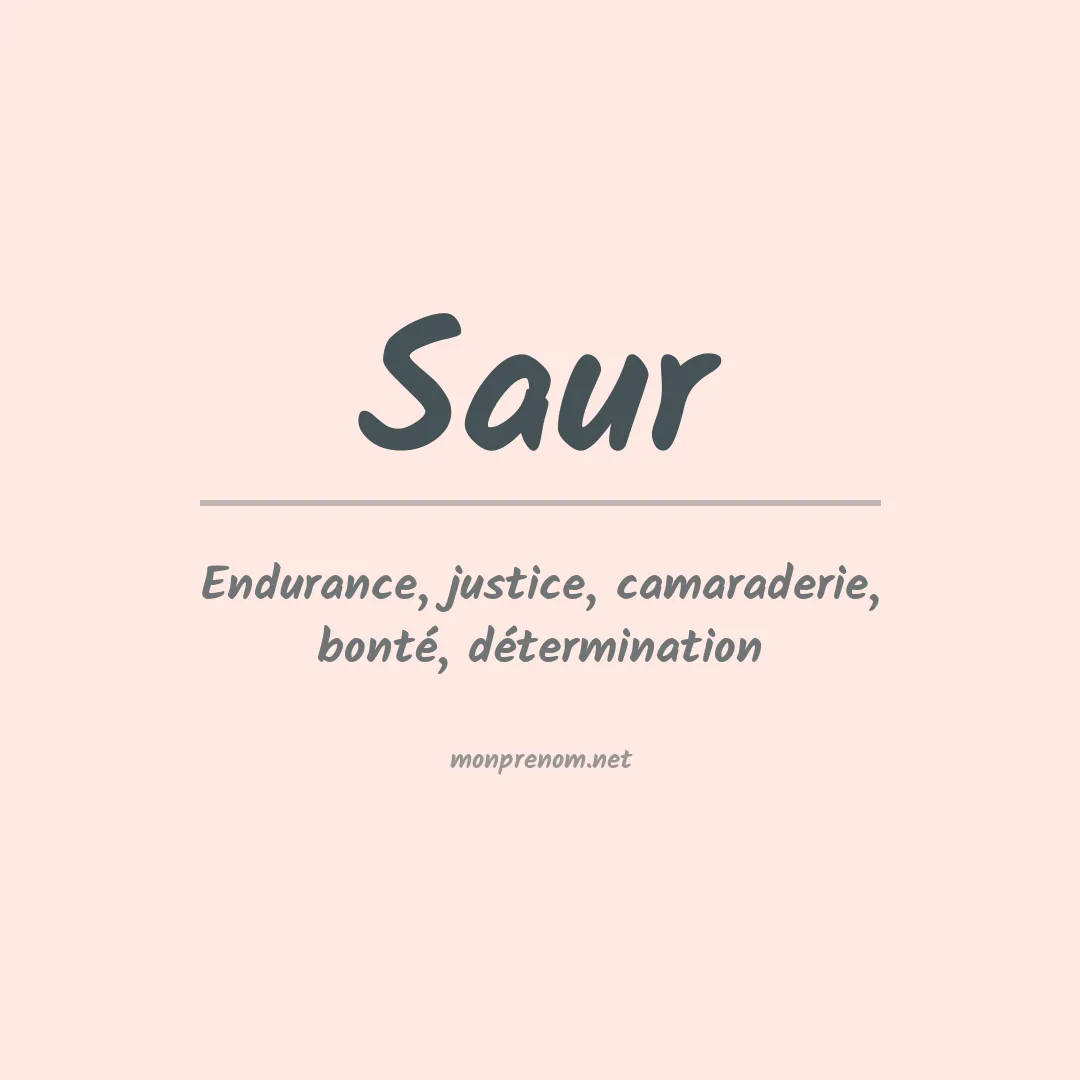 Prénom Saur
