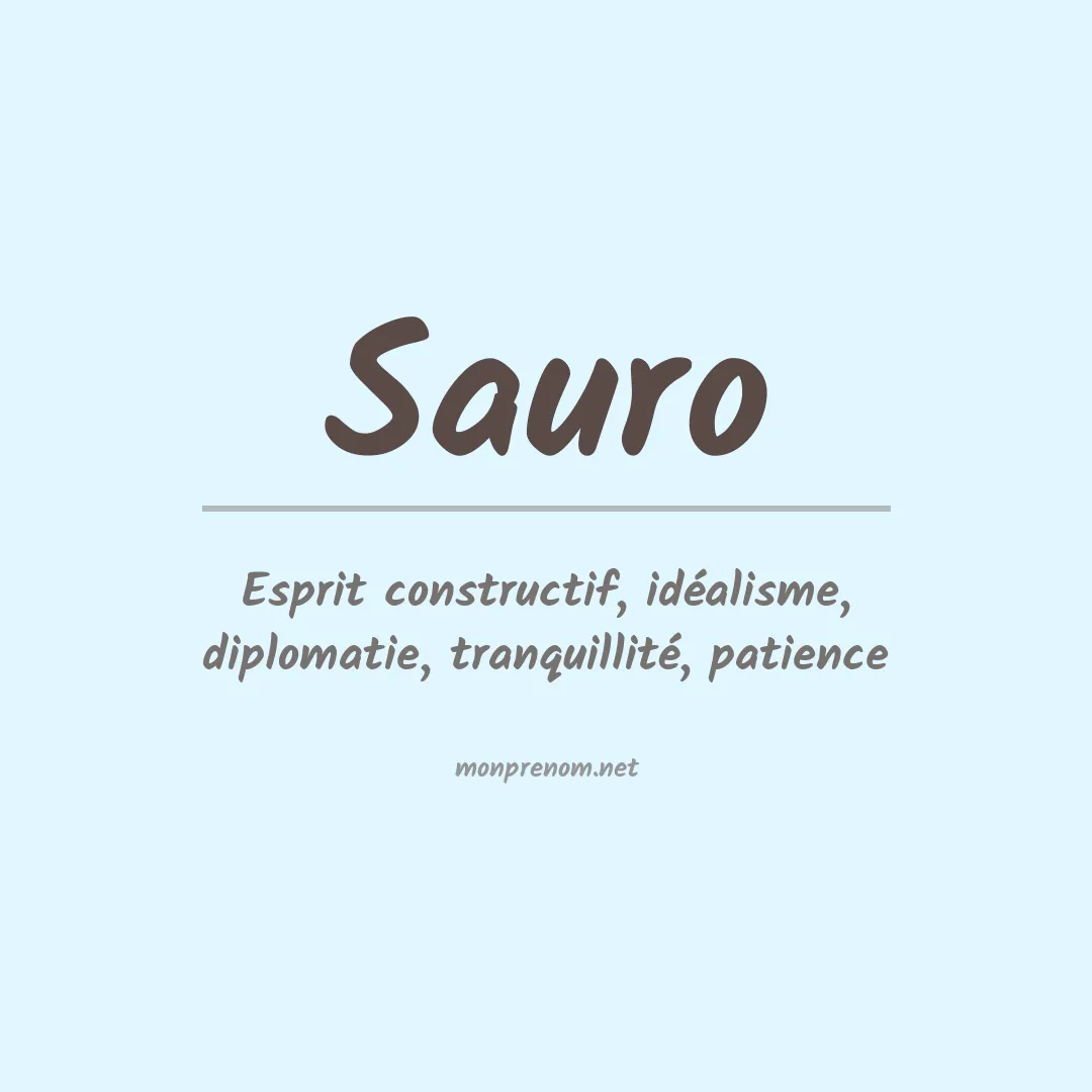 Prénom Sauro