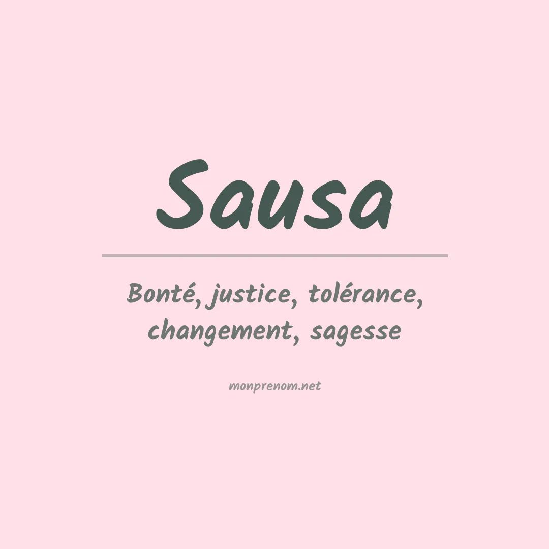 Signification du prénom Sausa