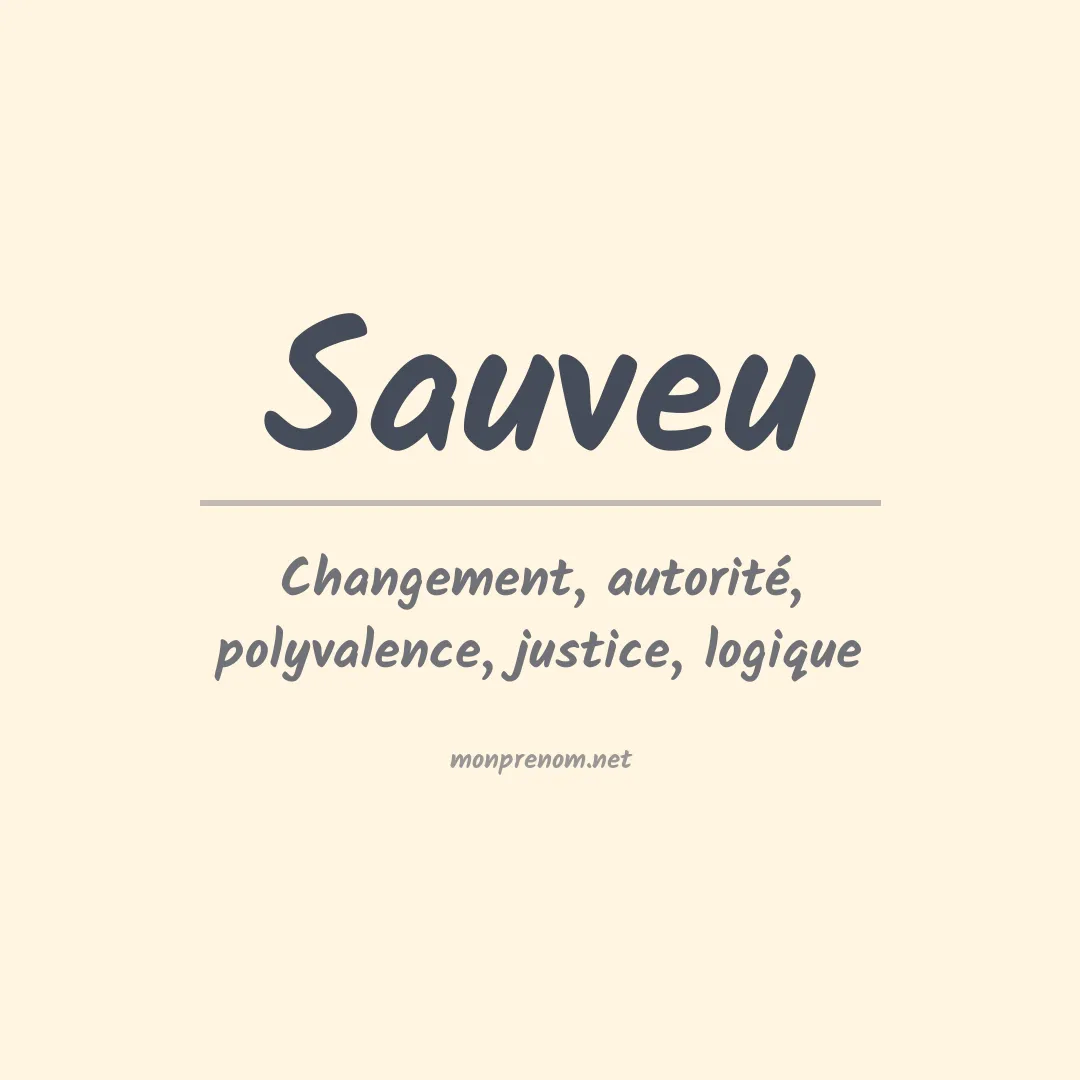 Signification du prénom Sauveu