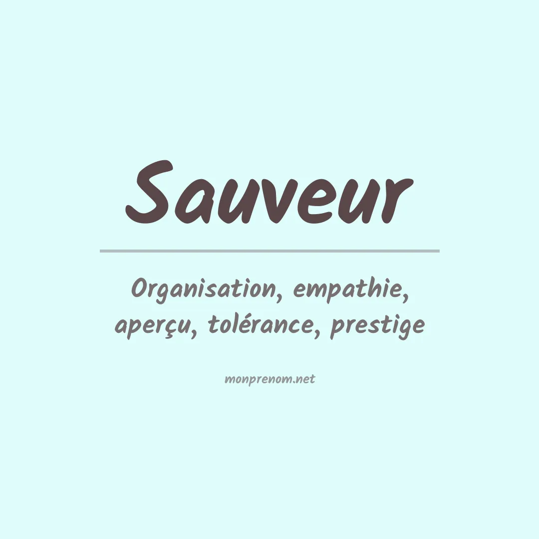 Signification du prénom Sauveur