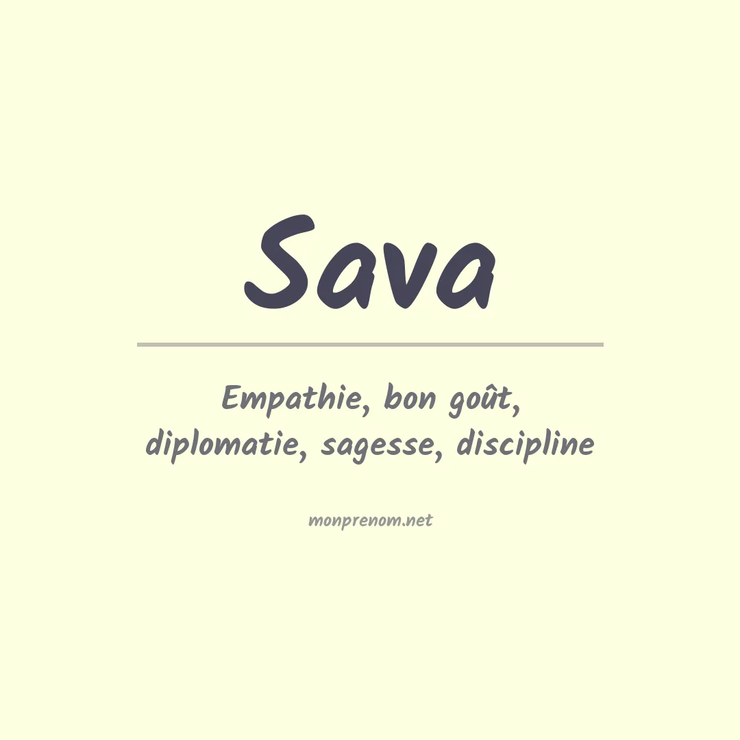 Prénom Sava