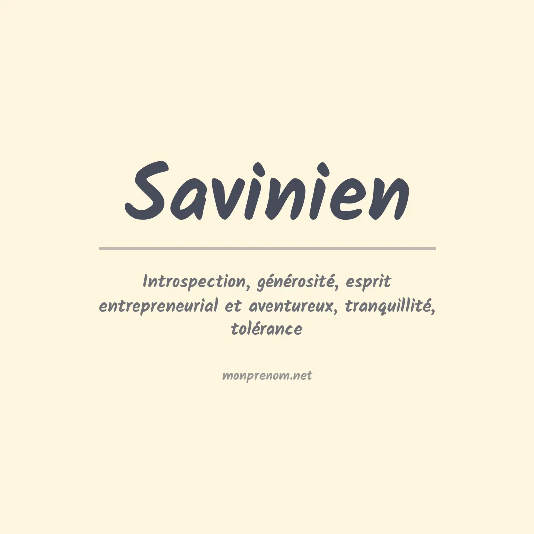 Signification du prénom Savinien