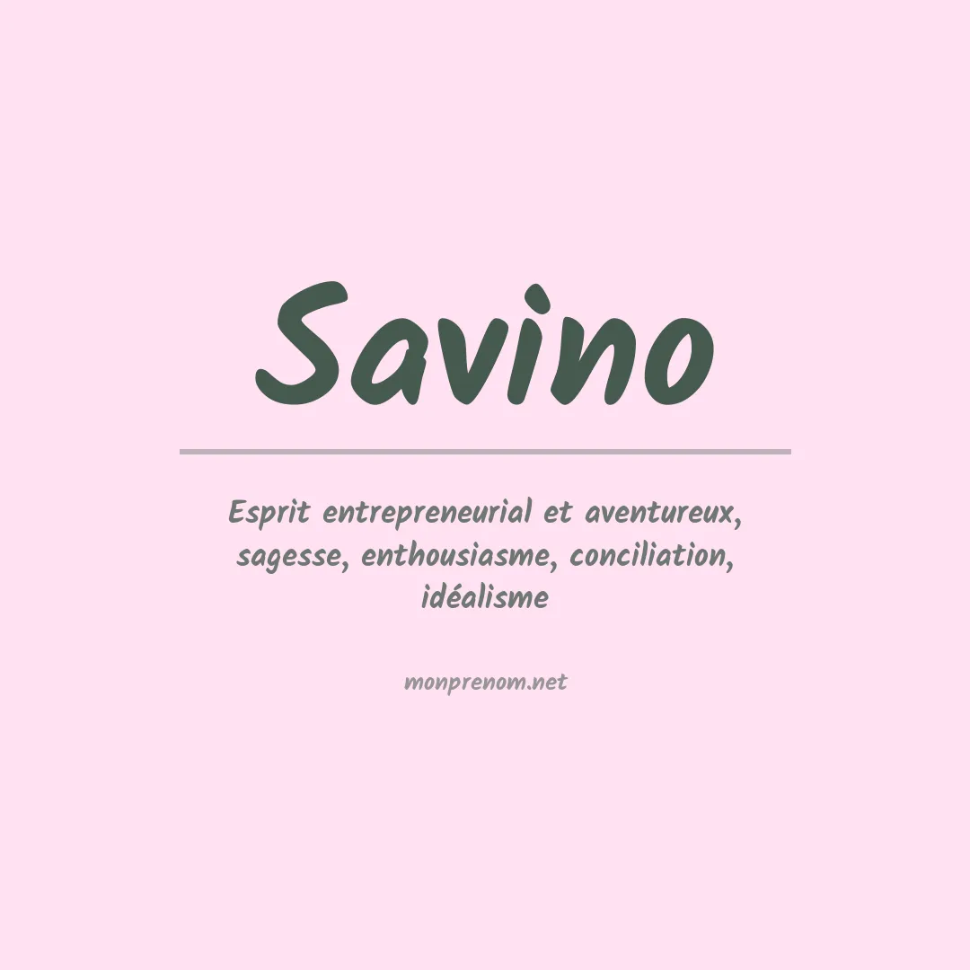 Prénom Savino