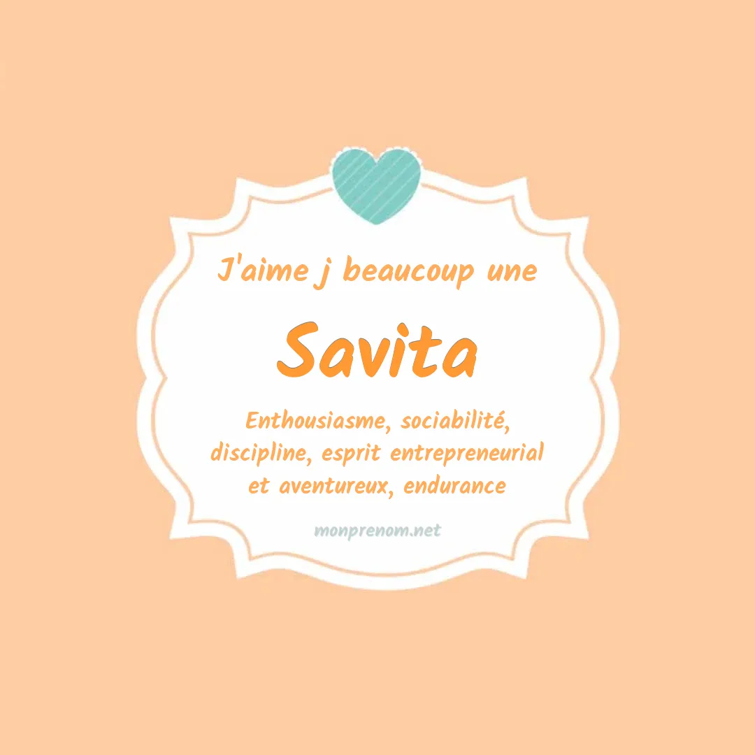 J'aime beaucoup Savita