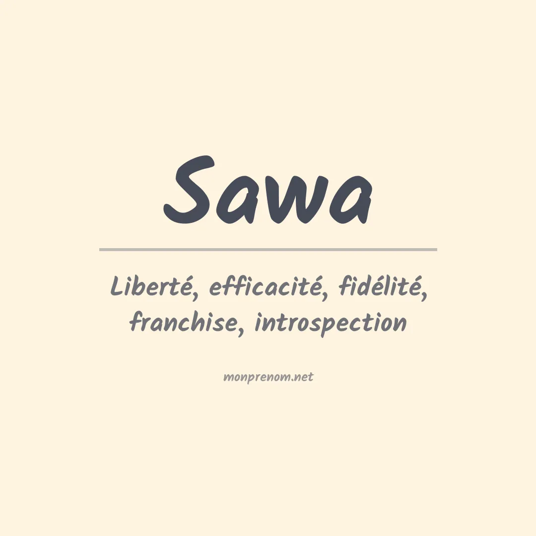 Prénom Sawa