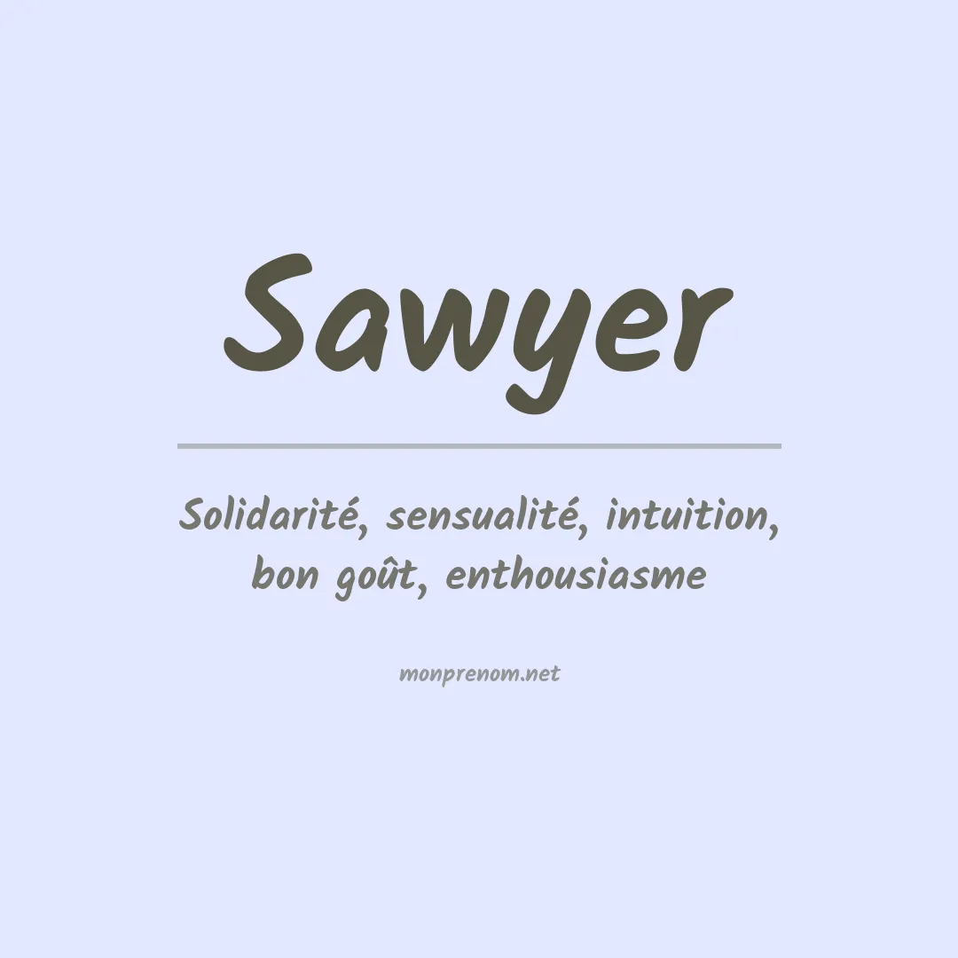 Prénom Sawyer