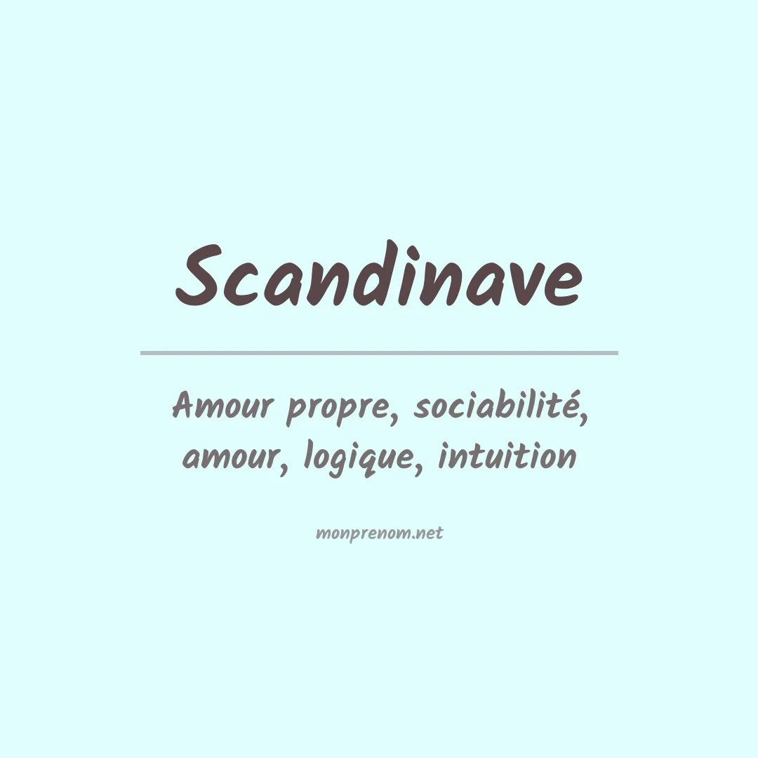 Signification du prénom Scandinave