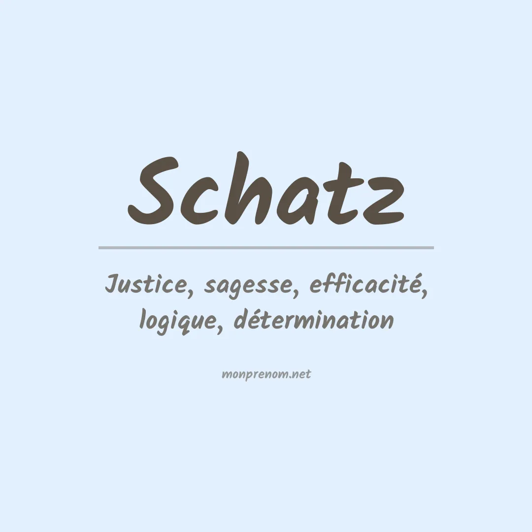 Prénom Schatz