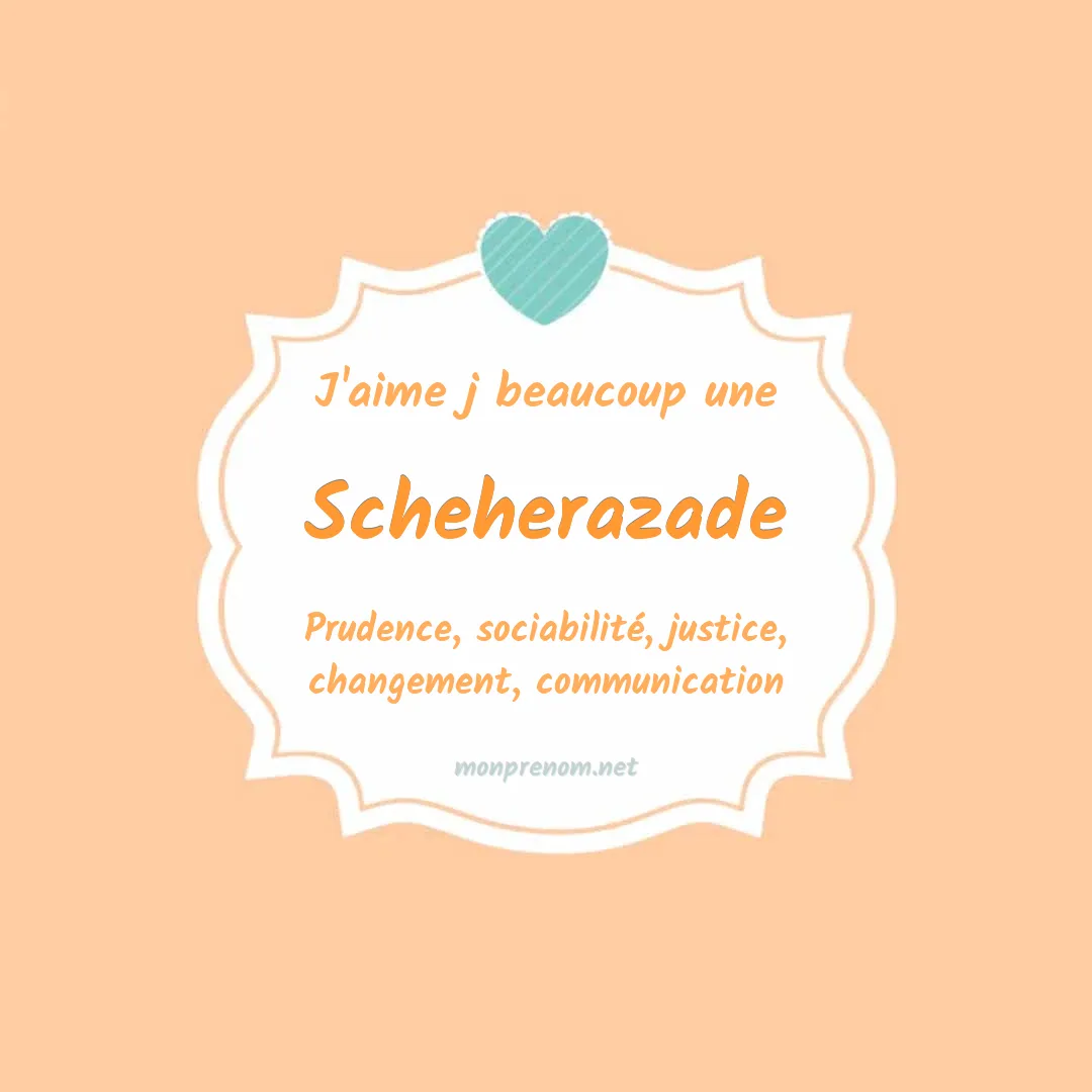 J'aime beaucoup Scheherazade