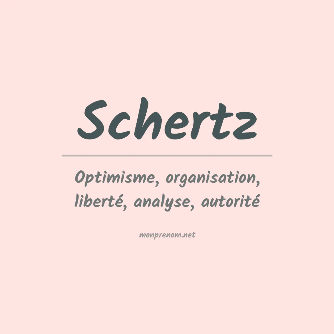 Prénom Schertz