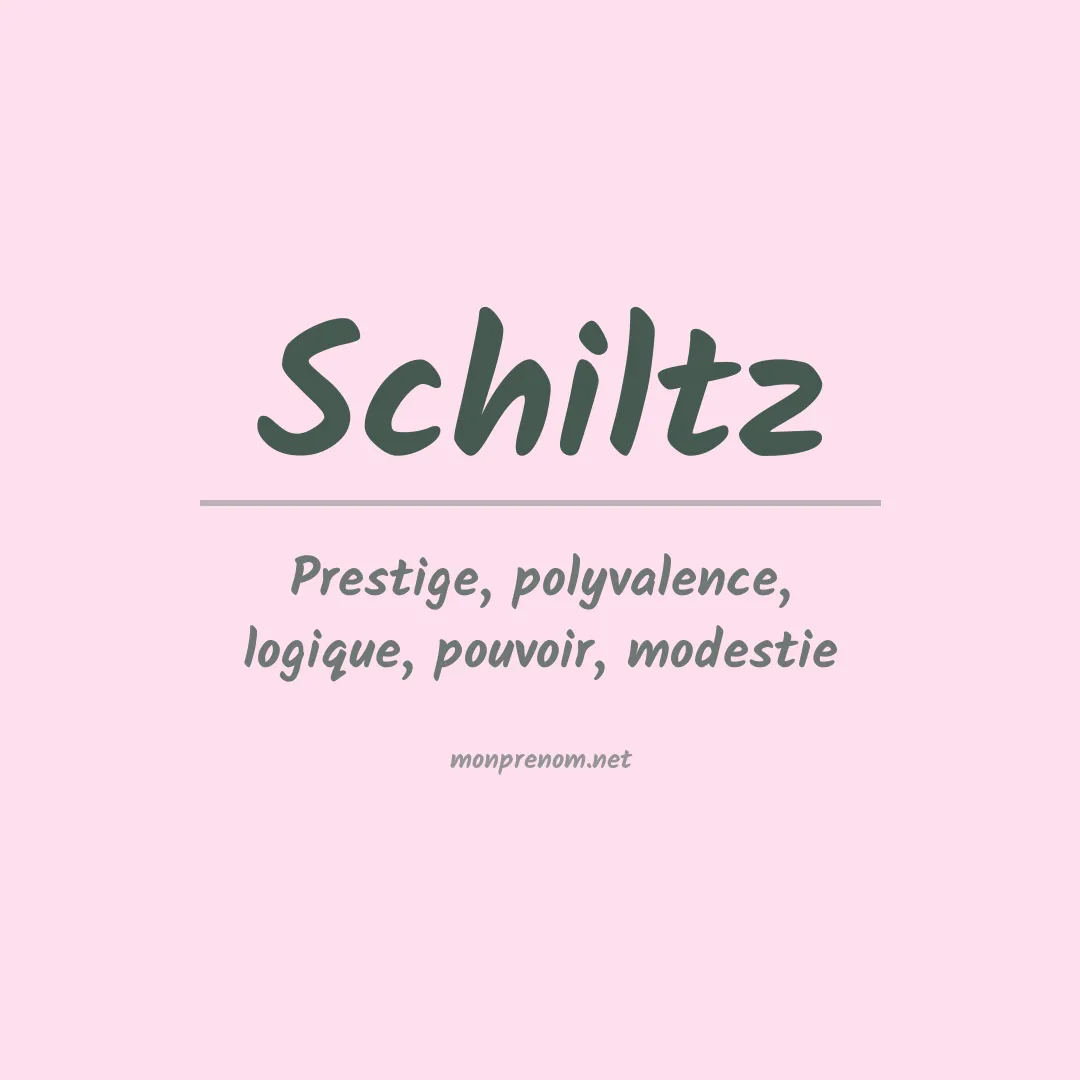 Prénom Schiltz
