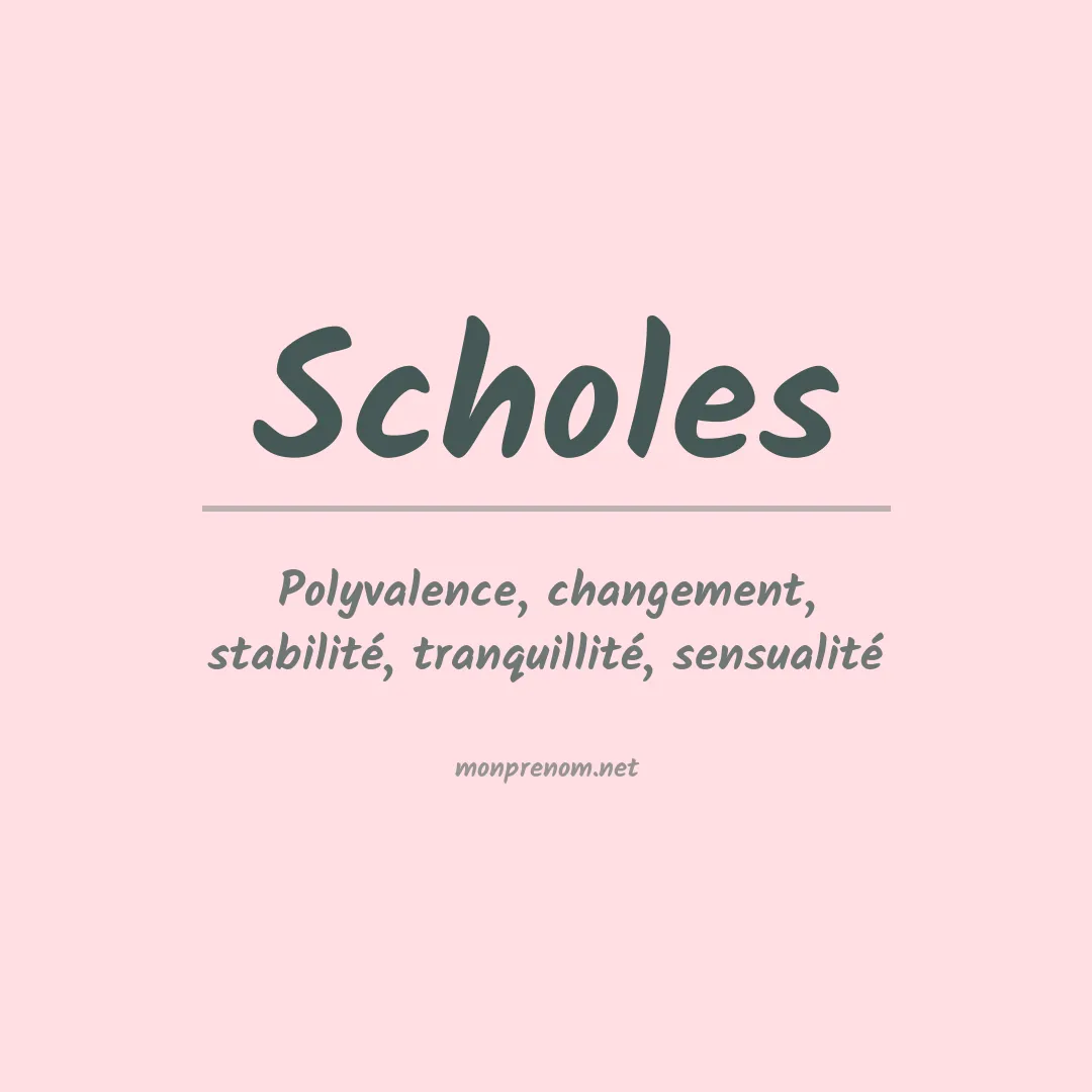 Prénom Scholes