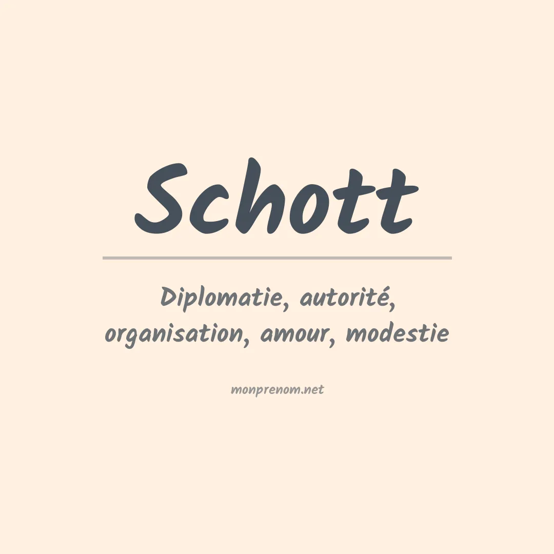 Prénom Schott