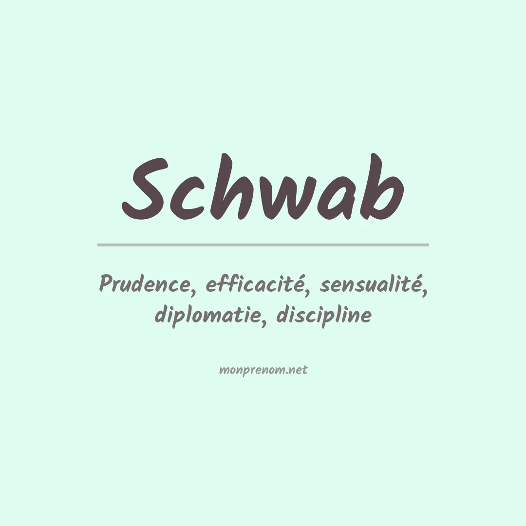 Prénom Schwab