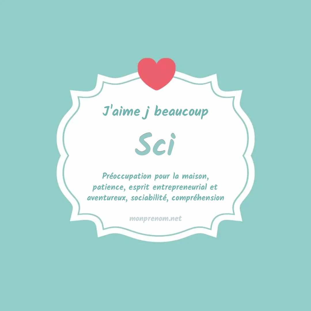 J'aime beaucoup Sci