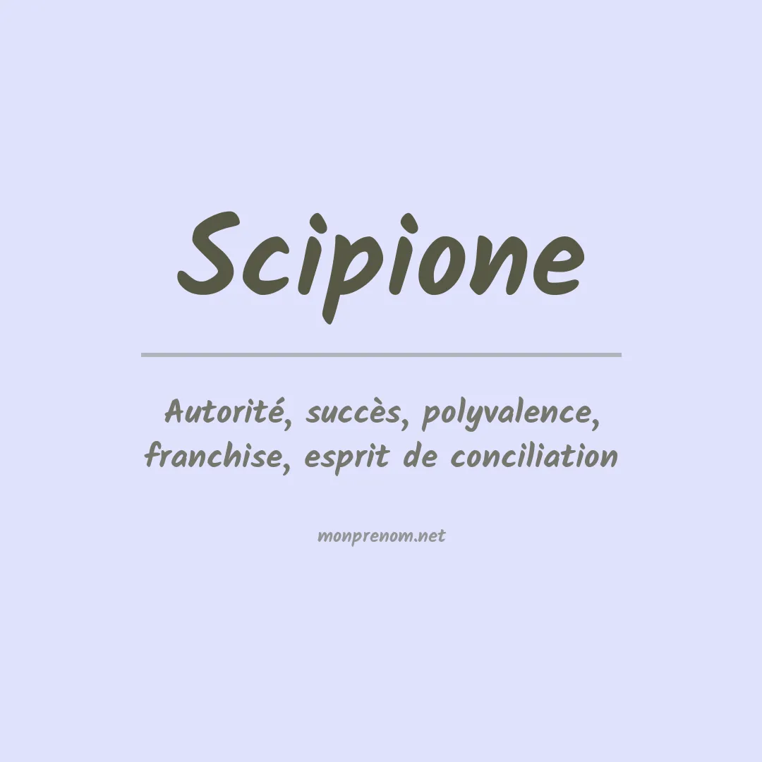 Prénom Scipione