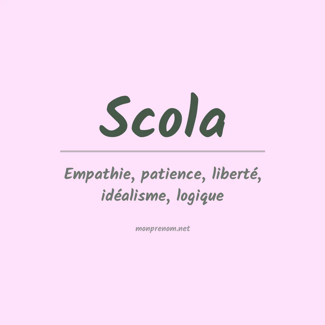 Prénom Scola