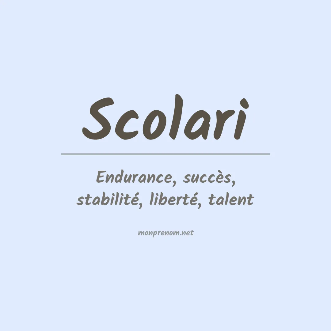 Prénom Scolari