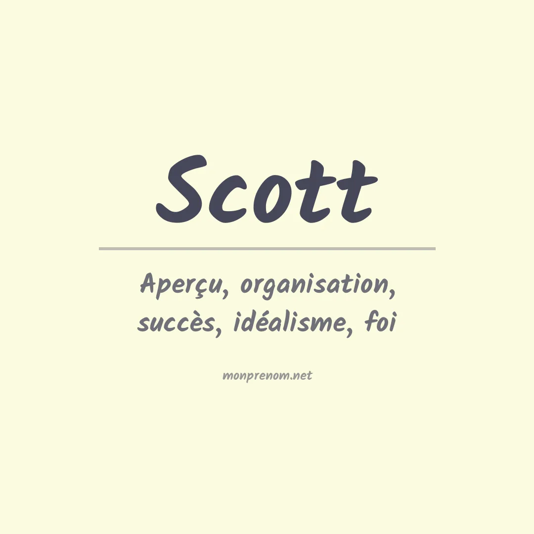 Prénom Scott