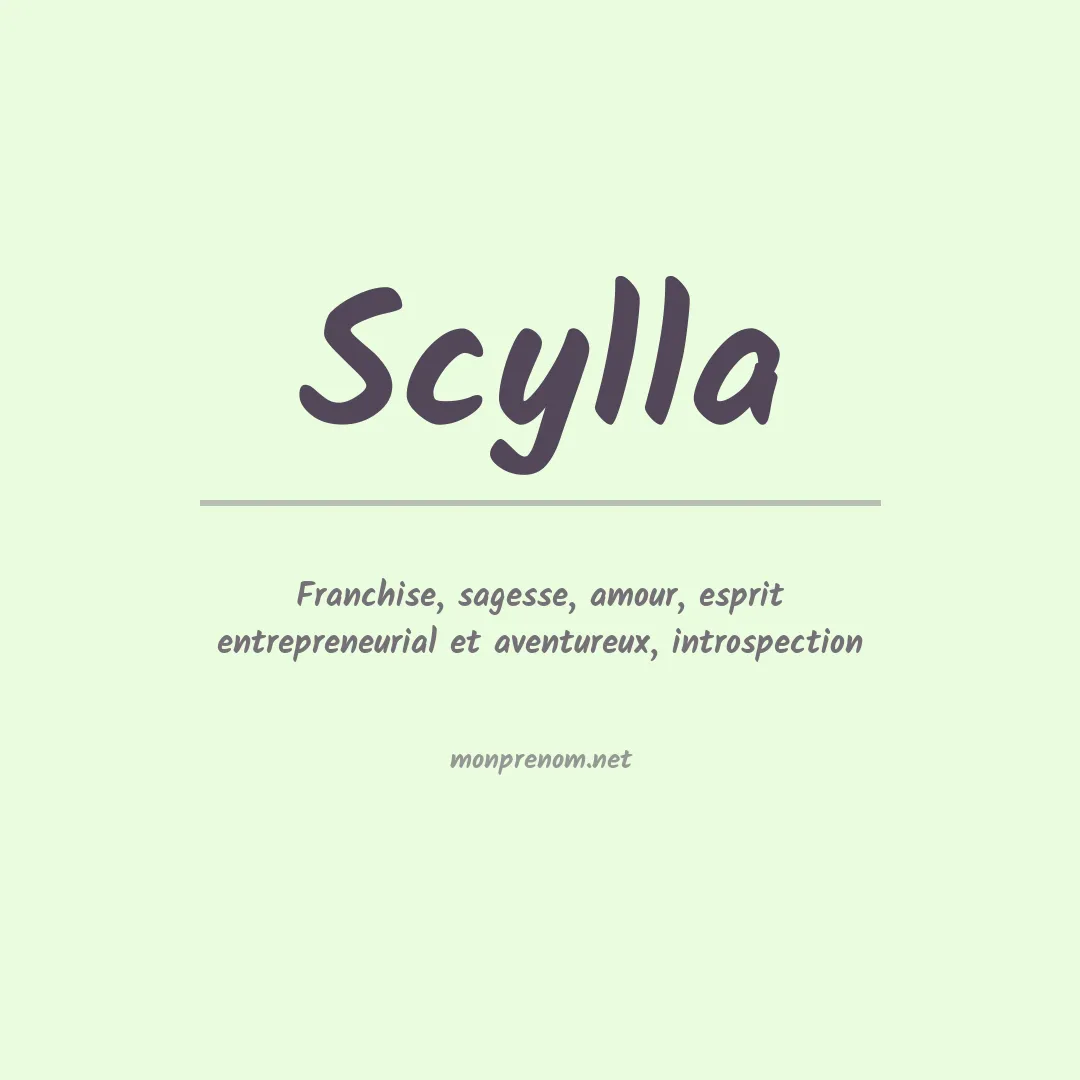 Prénom Scylla