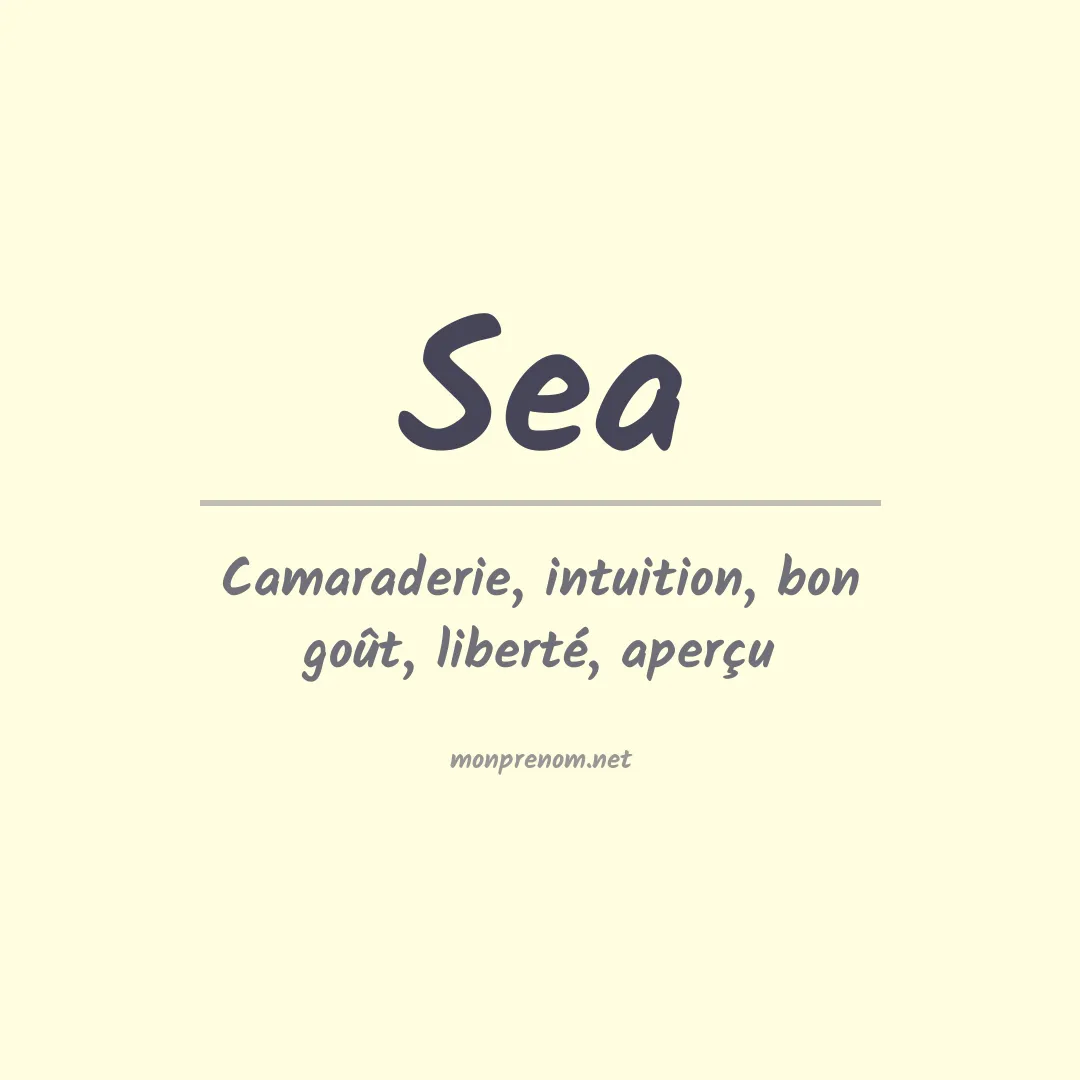 Prénom Sea