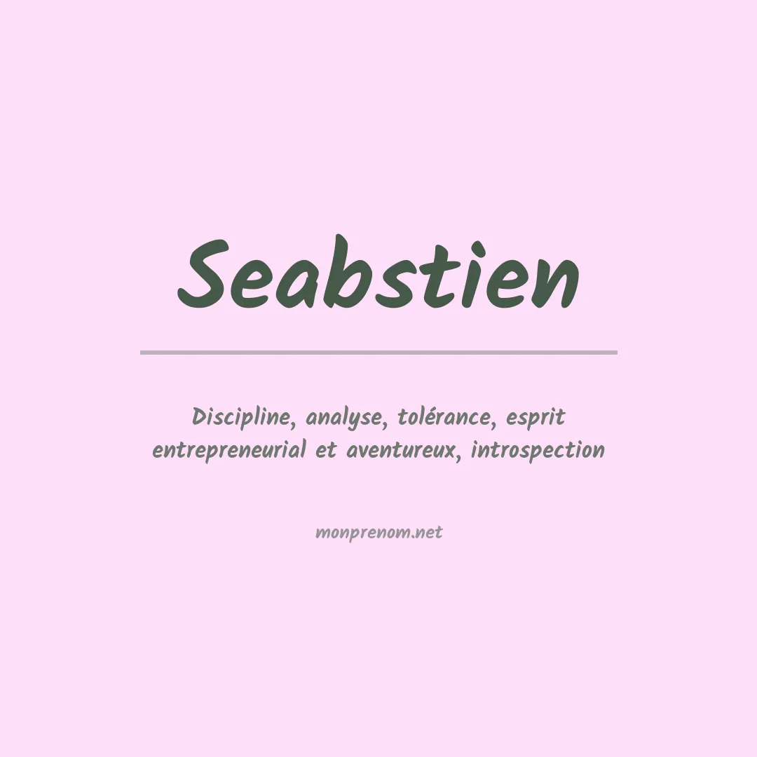 Prénom Seabstien