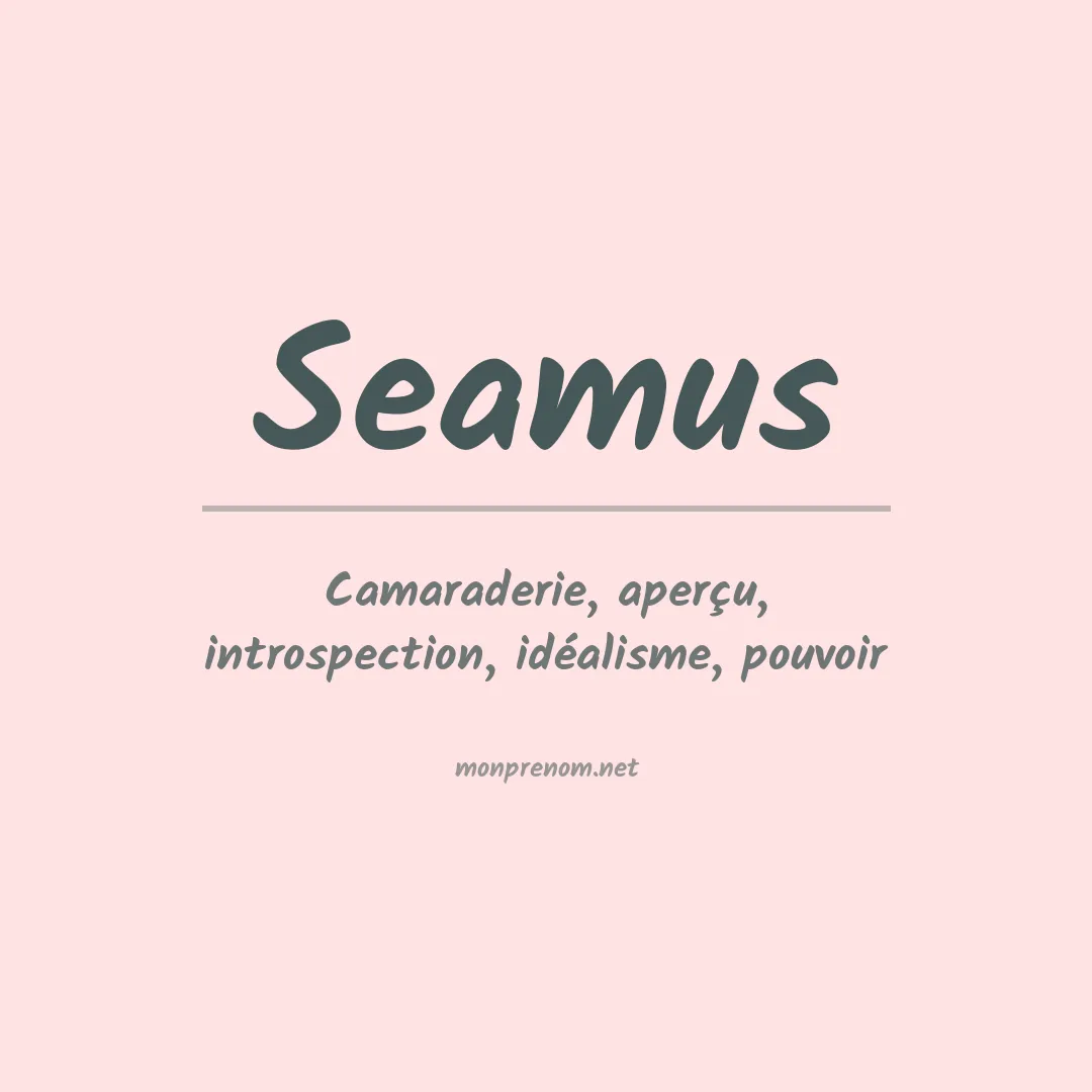 Prénom Seamus