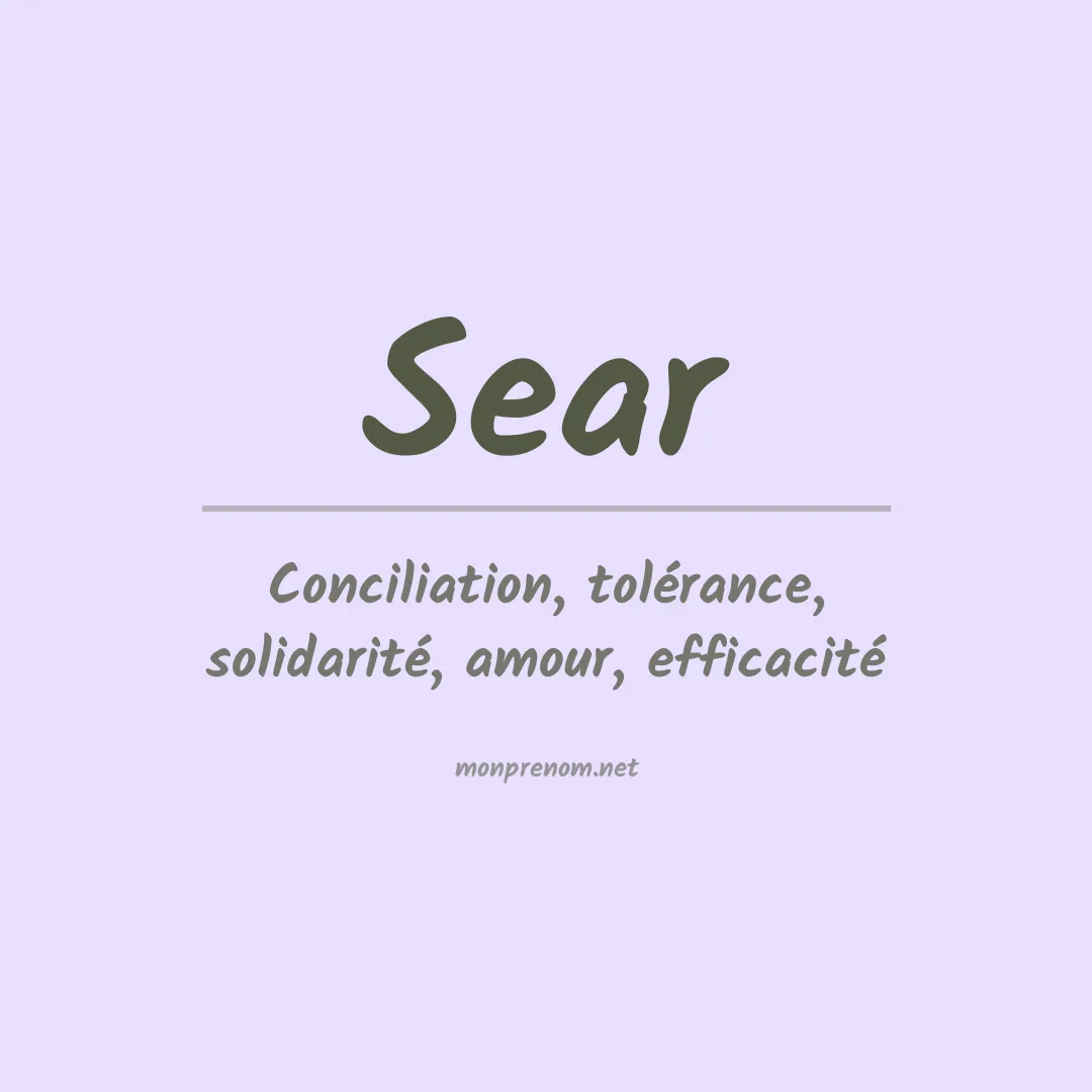 Prénom Sear